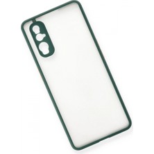 Marsilyan Oppo Find X2 Kılıf Montreal Silikon Kapak - Yeşil