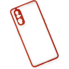 Marsilyan Oppo Find X2 Kılıf Montreal Silikon Kapak - Kırmızı