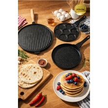 ChefTime Pankek&bazlama&krep 3'lü Tava Seti