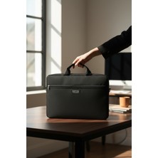KAFFAA 15.6 Inç Organizer Siyah Unisex El, Omuz, Bilgisayar, Notebook, Laptop Çantası
