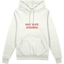 The Lucid Lab Hot Wife Summer Oversize Hoodie - Beyaz