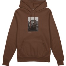 The Lucid Lab John Lennon Hamburg 1985 Oversize Hoodie - Kahverengi