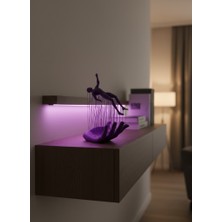 Najmaddin.com Mor El Insan Figürü Dekoratif Biblo Minimal Modern Salon Raf ve Masa Üstü Aksesuar