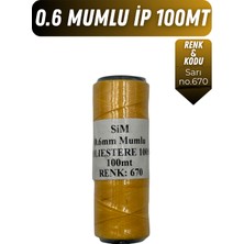 Onur Deri El Dikişi Için Mumlu Iplik 0.6mm 100MT Tüm Renkler, Hediye 1 Adet Saraç Iğnesi, Sim Mumlu Ip