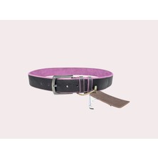 İstanbul Belt Kesit Tek Kat Hakiki Deri Erkek Kemer – 4 cm – Mat Tokalı