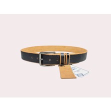 İstanbul Belt Kesit Tek Kat Hakiki Deri Erkek Kemer – 4 cm – Mat Tokalı