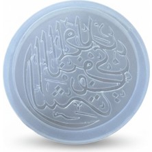 Stonechem Epoksi Silikon Kalıp Dini Figür-Mevlid-I Nebevi Hat Çalışması 5,5 cm Çap, Derinlik 0,3 mm