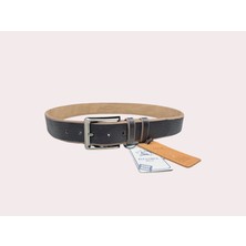 İstanbul Belt Kesit Tek Kat Hakiki Deri Erkek Kemer – 4 cm – Mat Tokalı