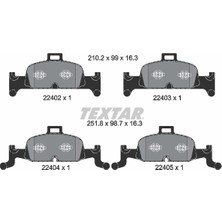 Textar 2240201 Fren Balatası Ön A4 Bm 8W0698151L-8W0698151M