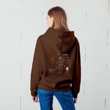 The Lucid Lab Irish Coffee Oversize Hoodie - Kahverengi