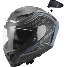 Ls2 Dragon Karbon Subıc Mat Mavi Petrol Kask