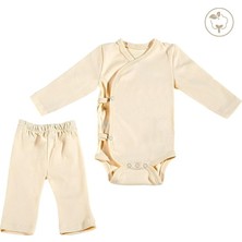 Belirtilmemiş TinyLamb Vanilla Yenidoğan Mini Organik Bebek Seti