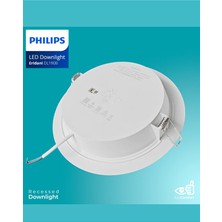 Philips Eridani DL190B 7W 100MM Delik Çapı 4000K Gün Işığı 550LÜMEN Spot 4'lü Eko Paket