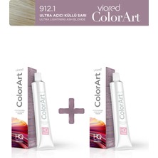 Viored ColorArt 2'li Tüp Boya 60 ml 912.1 Ultra Açıcı Sarı