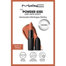 M.A.C Powder Kiss Hazy Matte Lipstick Nemlendirici Etkili Buğulu Mat Ruj - Ready To Mingle