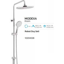 Livea Modexa Robot Duş Seti-Krom