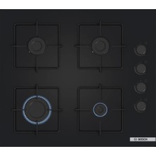 Bosch POP6C6P31O Gazlı Ocak 60 cm Sert Cam Siyah Serie 4