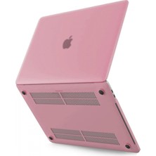 Marsilyan Macbook Pro 13 2020 Macbook Buzlu Kapak - Pembe