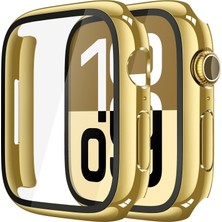 Alstrap Apple Watch 4 5 6 Se Uyumlu 44MM Kasa + Ekran Koruyucu Tam Kapsama Darbe Emici Kılıf