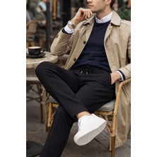 We&Me Erkek Pantolon Görünümlü Esnek Eşofman – Slim Fit, Lastikli Bel, Günlük & Şık Kullanım