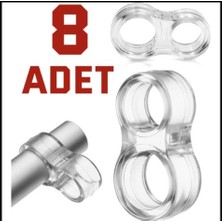 Safir Kapı Kolu Pencere Stoperi, Kapı Arkası Duvar Koruyucu Tampon, Silikon Durdurucu 8 Li