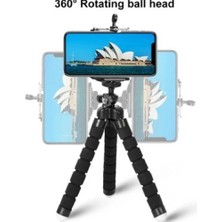 Süngerli Akrobat Ahtapot Tripod Esnek Telefon Tutucu Stand 3 Ayaklı