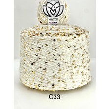 Vavio Fantazi Iri Pullu El Örgü Ipi 50GR - Krem