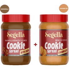 Segella Kakaolu Bisküvi Ezmesi ve Karamelize Bisküvi Ezmesi 350gr x 2 Adet