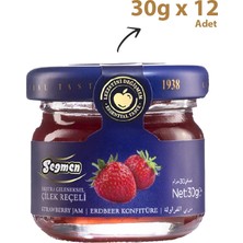 Seğmen Çilek Reçeli Kavanoz 30g (12’li)