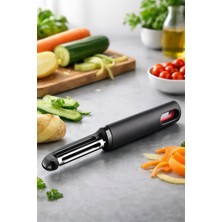 Primanova Paslanmaz Çelik Yatay Soyucu - Siyah