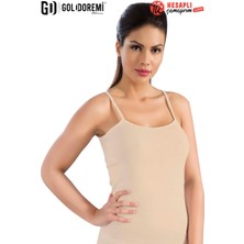 Gd Goldoremi 050 Kadın Ribana %100 Pamuklu Rahat Esneyen Ip Askılı Atlet 1 Adet