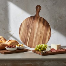 Külsan 35130.WA - Ahşap Efektli Yuvarlak Sunum Pano 30 Cm, Thermoset Melamin