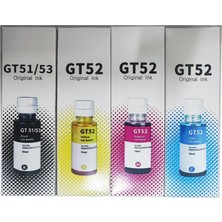 Melsan Hp GT51–GT53 Uyumlu Muadil Mürekkep Seti – 4 Renk Takım