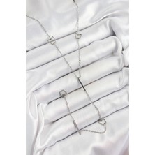 Eco Lounge 316L Çelik Kelebek Figürlü Y Model Gümüş Renk Kadın Kolye