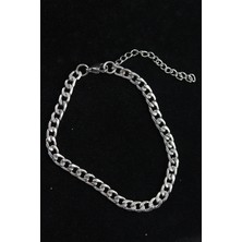 Eco Lounge 316L Çelik Klasik Model Gümüş Renk Erkek Bileklik