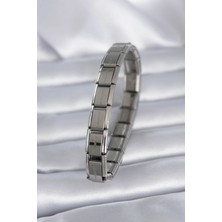 Eco Lounge 316L Çelik Gümüş Renk Yazılı Nomination Model Kadın Bileklik