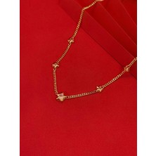 14K Gold Renk Kaplama Xuping Taşlı Yıldız Kolye