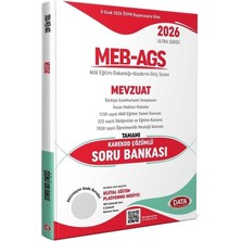 Anla Kazan Yayınları Data 2026 Meb-Ags Mevzuat Soru Bankası Çözümlü Ultra Serisi Data Yayınları