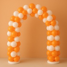 Balonsan Balon Seti 60 Adet ( Turuncu-Beyaz)