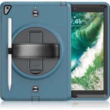 Marsilyan iPad 5 Air 9.7 Kılıf Strap-C Otterbox Tablet Kapak - Mavi