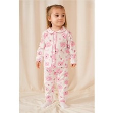 ruhaay Unisex Bebek Takım Uzun Kollu Pamuklu Animal Desenli 0-6 Aylık 1-3 Yaş