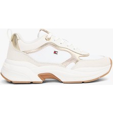 Tommy Hilfiger Th Chunky Runner Metalik Kadın Gold Sneaker FW0FW092040HU