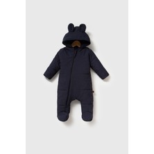 Kuarks Bebek Kışlık Su Iticili Astronot Tulum, Dolgulu, Polar Astarlı Kendinden Eldivenli 0-9 Ay