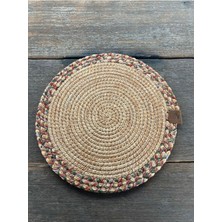 Home İnn Modern Supla 33 cm Renkli Örgü Amerikan Servis Tekli Modern Sofra Dekoru