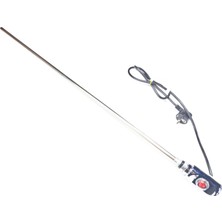 Sern Havlupan Isıtıcı Rezistans 1200W Krom Renk On/off HP03 Model 230V L:900MM Fişli CR304 80°c Limit Termostatlı 1/2'' (Yarım Parmak)