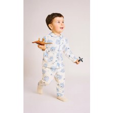 ruhaay Unisex Bebek Takım Uzun Kollu Pamuklu Animal Desenli 0-6 Aylık 1-3 Yaş