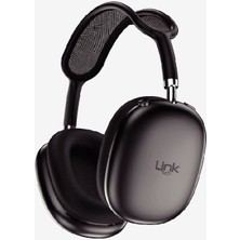 LinkTech LPH-HP10 Gri Kablosuz Kulak Üstü Kulaklık 90 Saat Müzik Süresi