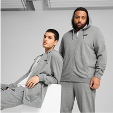 Puma Essentials Erkek Gri Kapüşonlu Ceket