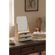 Emofom Aynalı Makyaj ve Takı Düzenleyici Bölmeli Organizer Çekmece