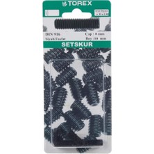 Torex Setskur 8X10 mm DIN916 Siyah Fosfat, 1p=11 Adet